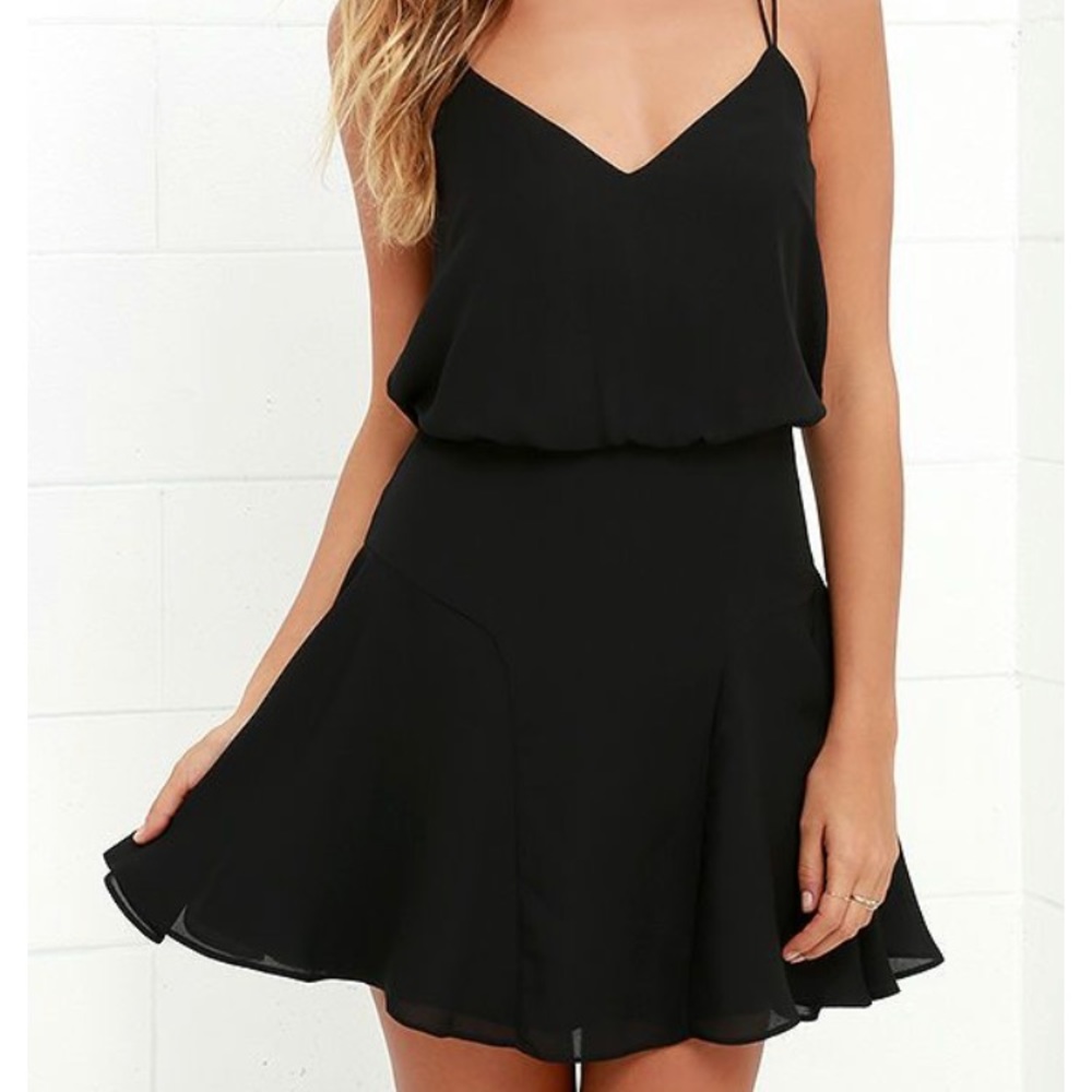 Wanna Bet? Lulus Black dress size small